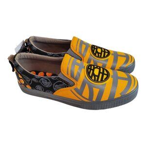NWT Dragonball Z Men's Slip On Sneakers Shoes by GroundUp Orange Gray Black